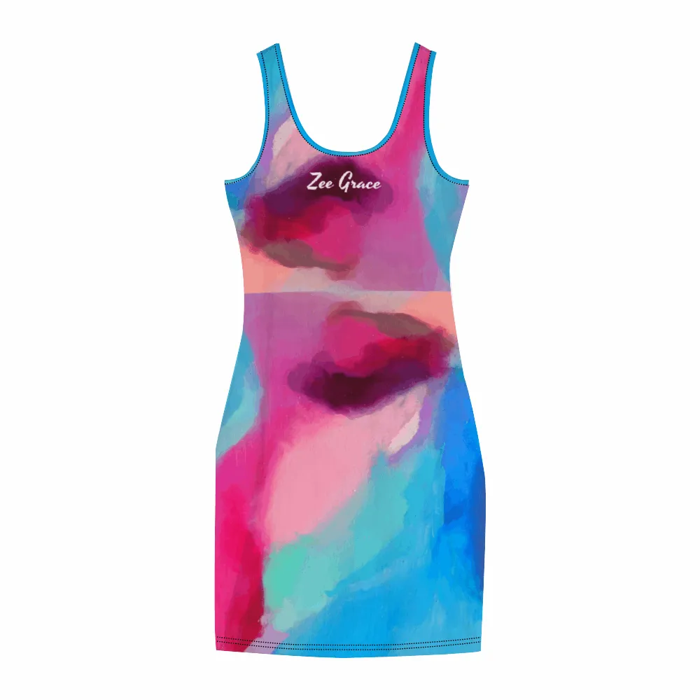 COLOR ME CLOUDY: Women's Tank Dress Stylish Sleeveless Dress