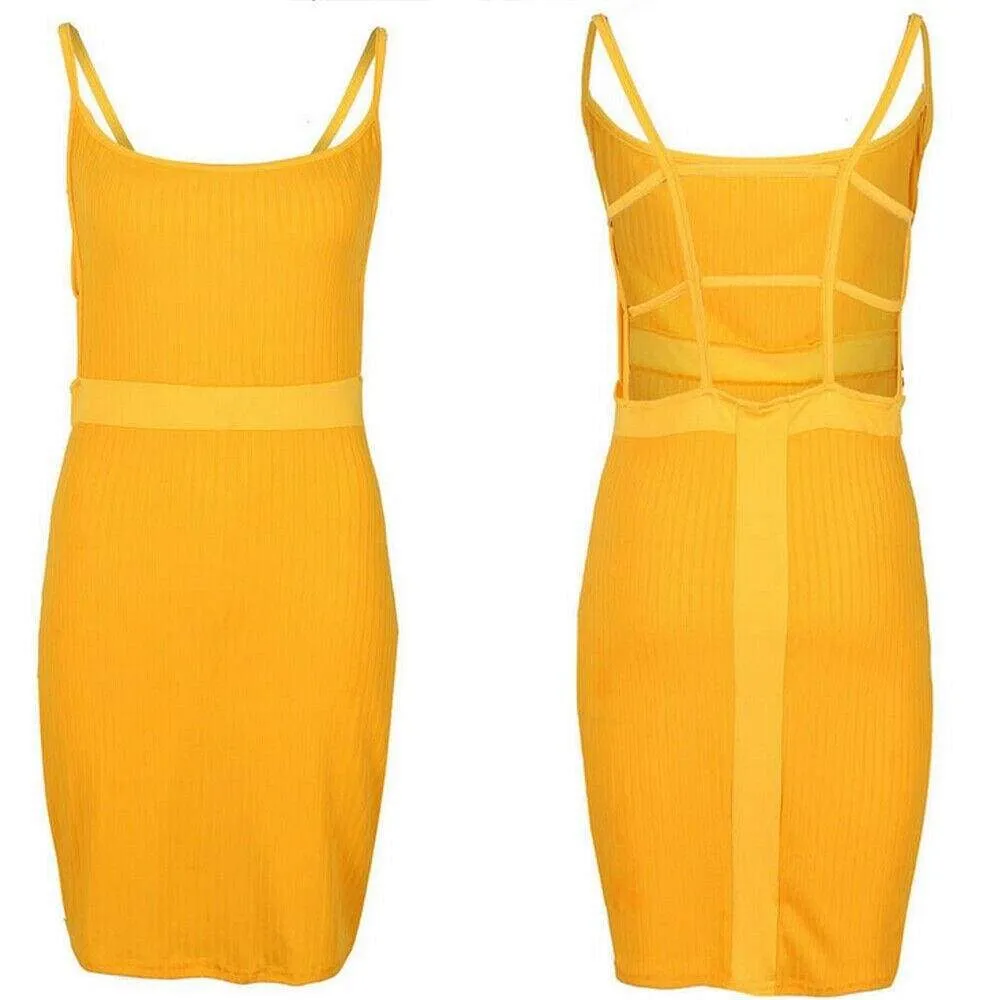 FashionSierra - Women Sexy Summer Bandage Bodycon Strappy Dress Ladies Summer Boho Backless Stretchy Package Hip Slim Sundress