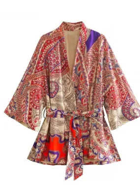 Floral Print Kimono, Short Kimono, Kimono Cardigan, Gift For Her, Kimono Jacket Floral Print Kimono, Short Kimono, Kimono Cardigan, Gift For Her, Kimono Jacket