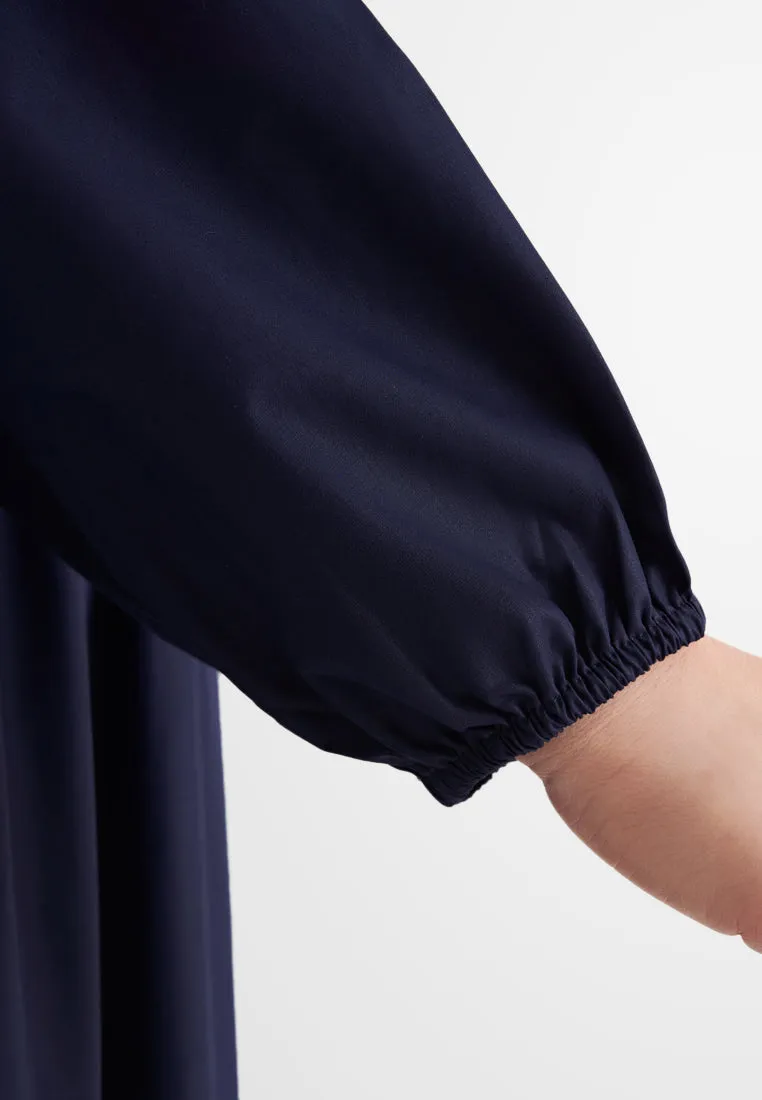 Heidy Frills Long Sleeves Button Dress