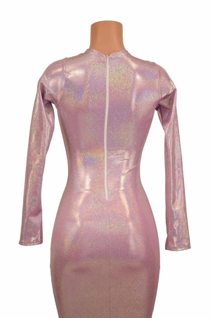 Lilac Back Zipper Gown