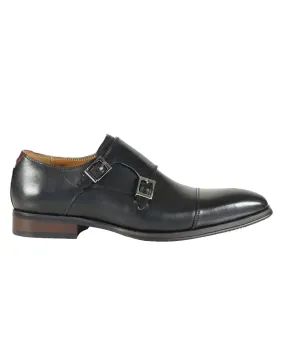 Lombardy Monk Shoes - Black