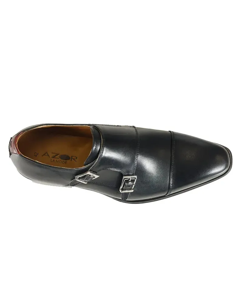 Lombardy Monk Shoes - Black
