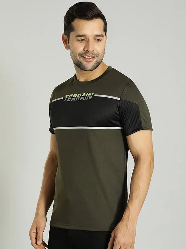 Men Color Block Crew Neck T-Shirt