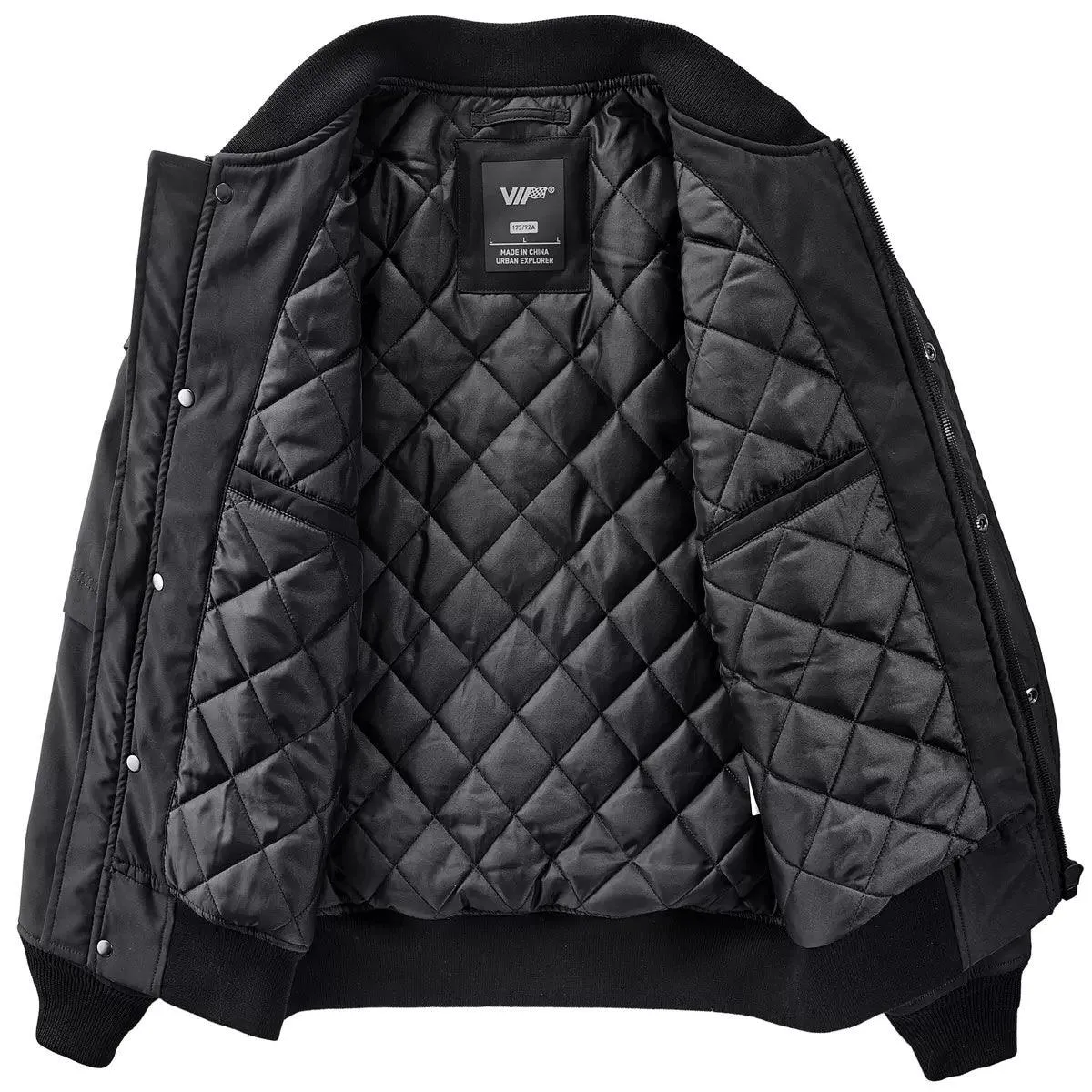 Men's Functional Embroidered Flight Jacket – Stylish Loose Fit Jacket