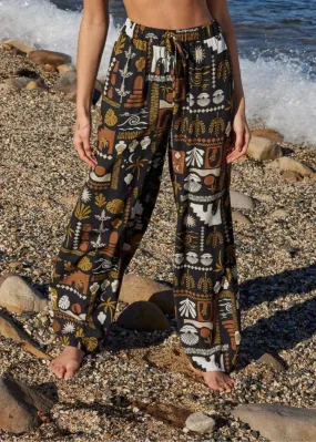 Minkpink Makai Pants - Black Print