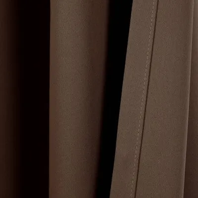 New - Set of 2 (84"x52") Insulated Grommet Blackout Window Curtain Panels Brown - Lush Décor