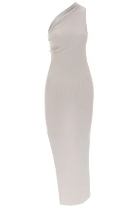 One-Shoulder Ribbed Knit Dress