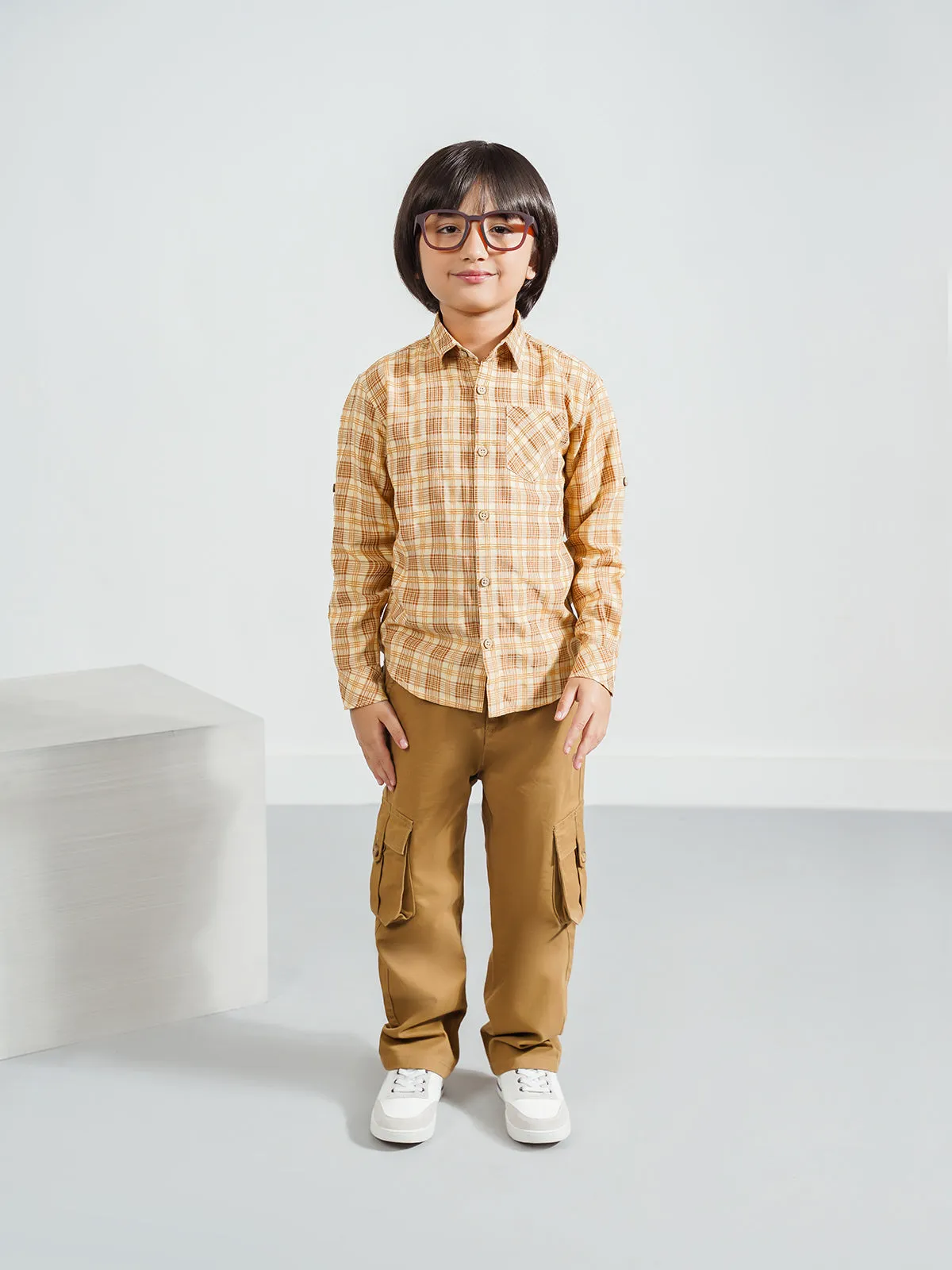 "SHOKO" Checked Regular Fit Casual Shirt