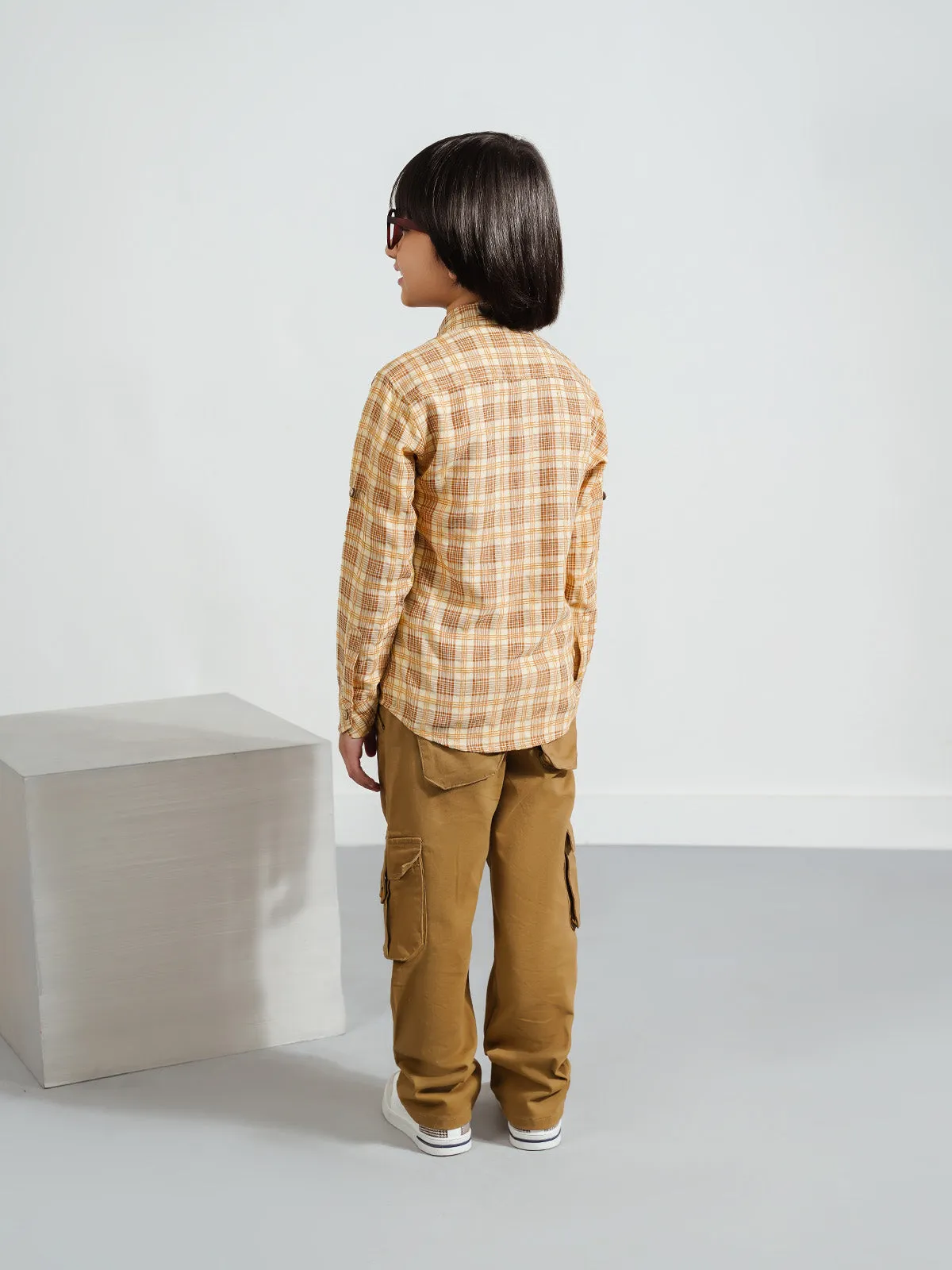 "SHOKO" Checked Regular Fit Casual Shirt