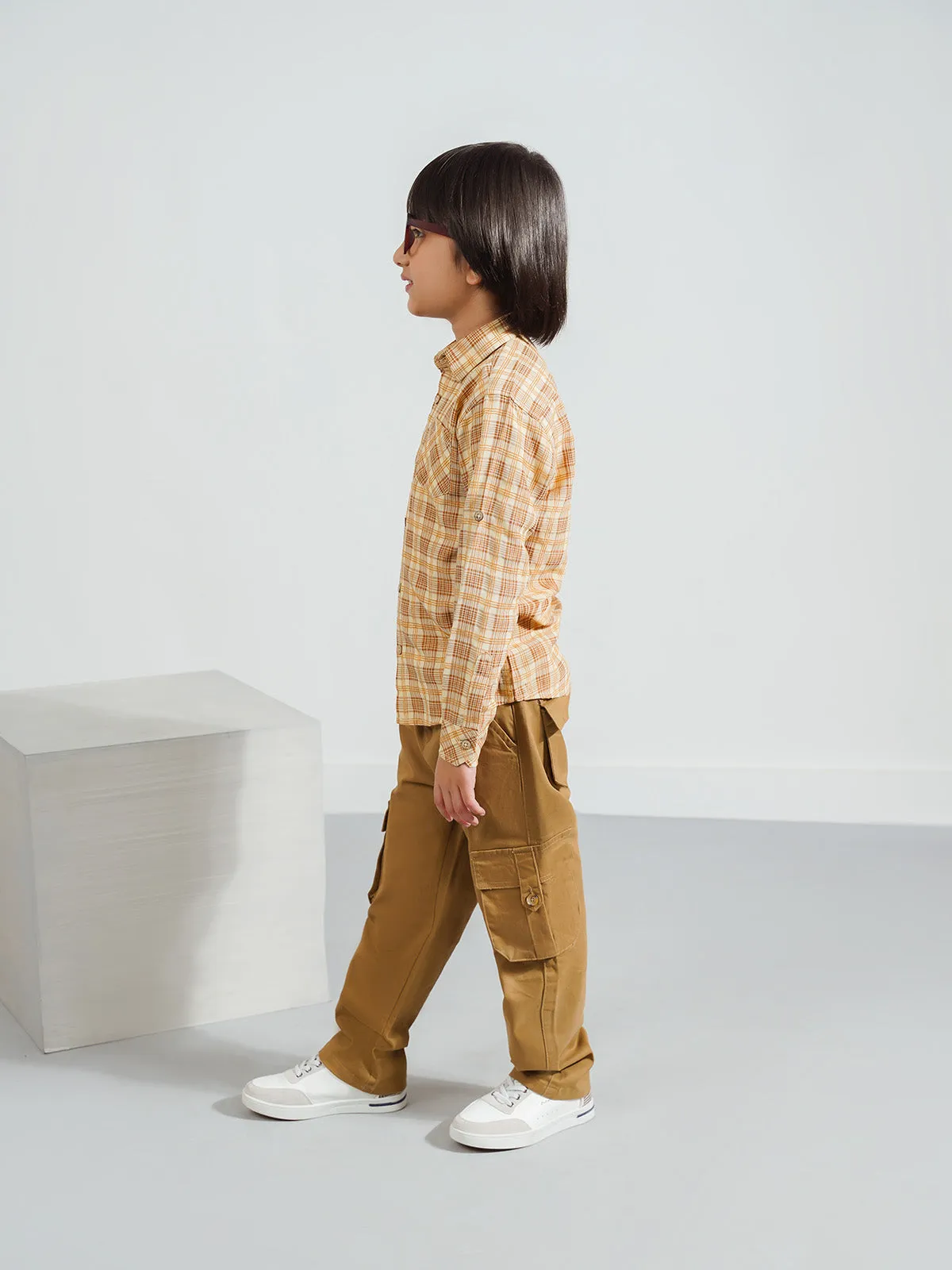 "SHOKO" Checked Regular Fit Casual Shirt