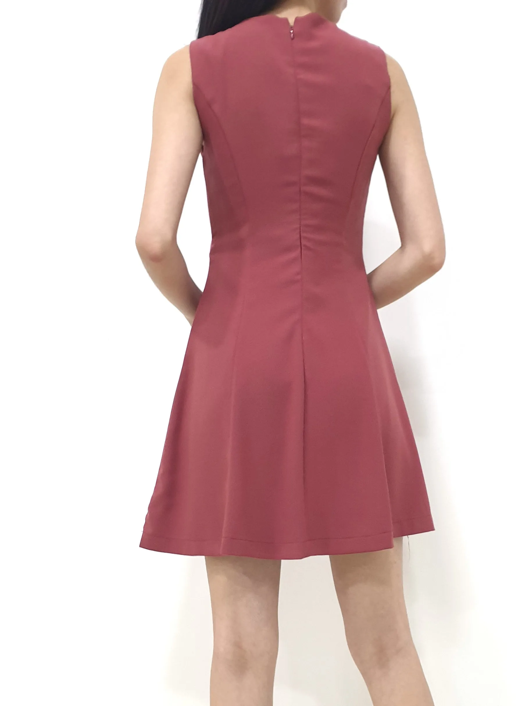 Side Flap Pleated Dress (Non-returnable)