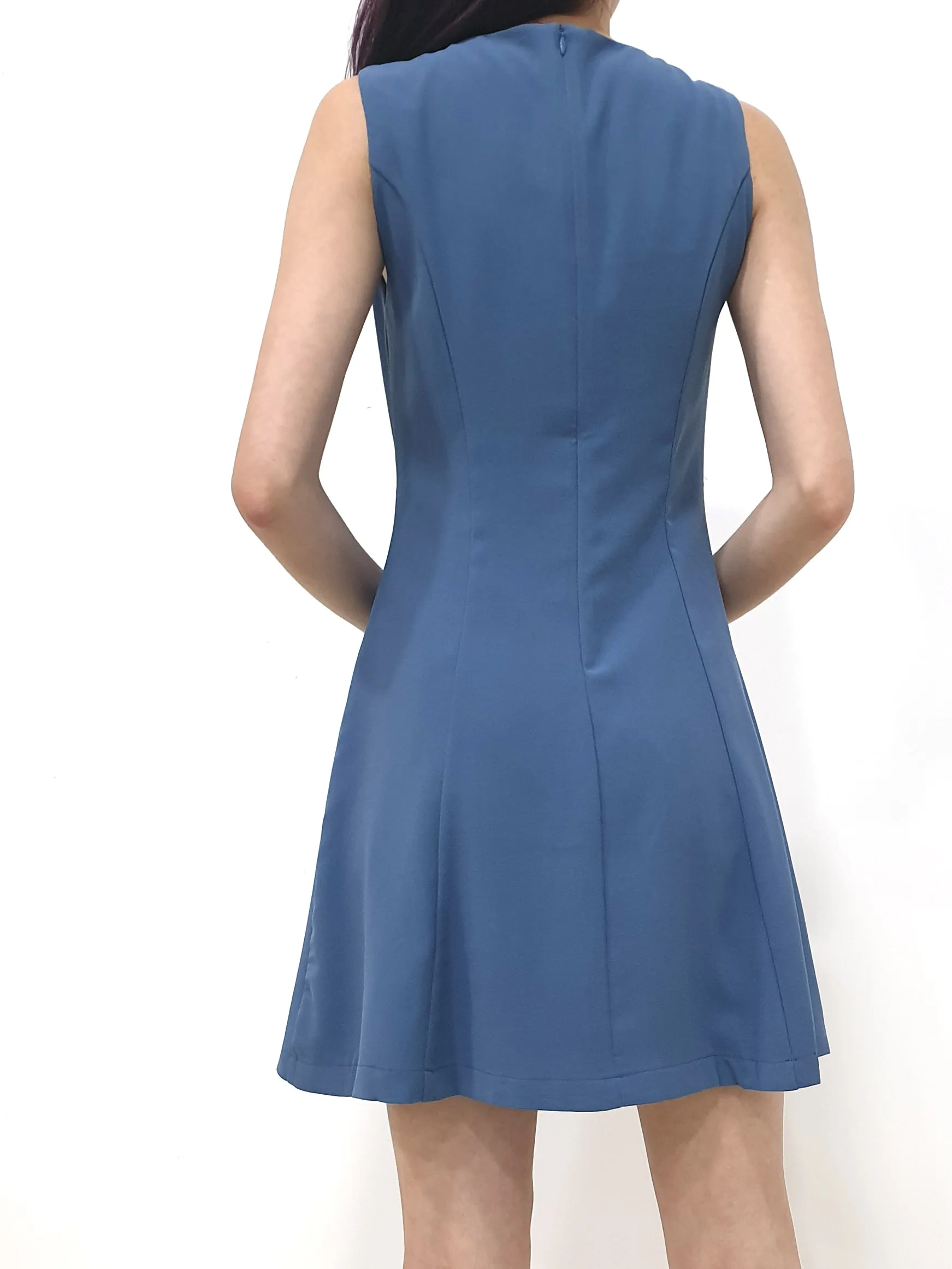 Side Flap Pleated Dress (Non-returnable)