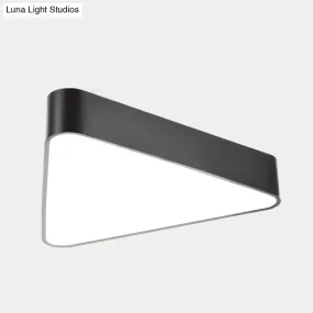 Sleek Acrylic Triangle LED Chandelier for Office Suspension Ceiling Lighting