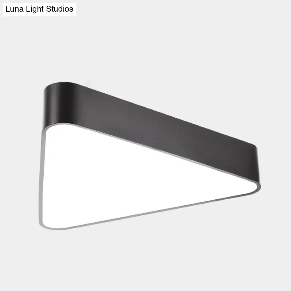 Sleek Acrylic Triangle LED Chandelier for Office Suspension Ceiling Lighting