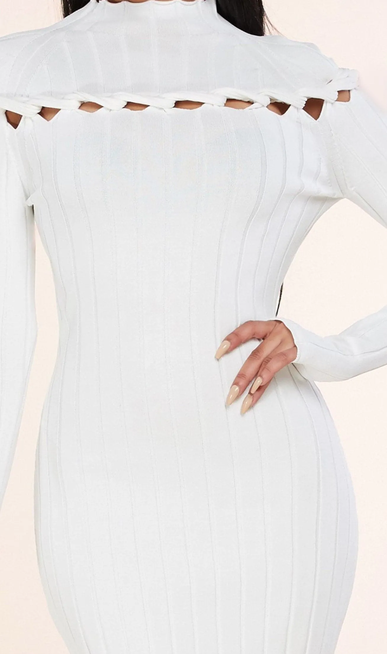 Snow White Sweater Mini Dress