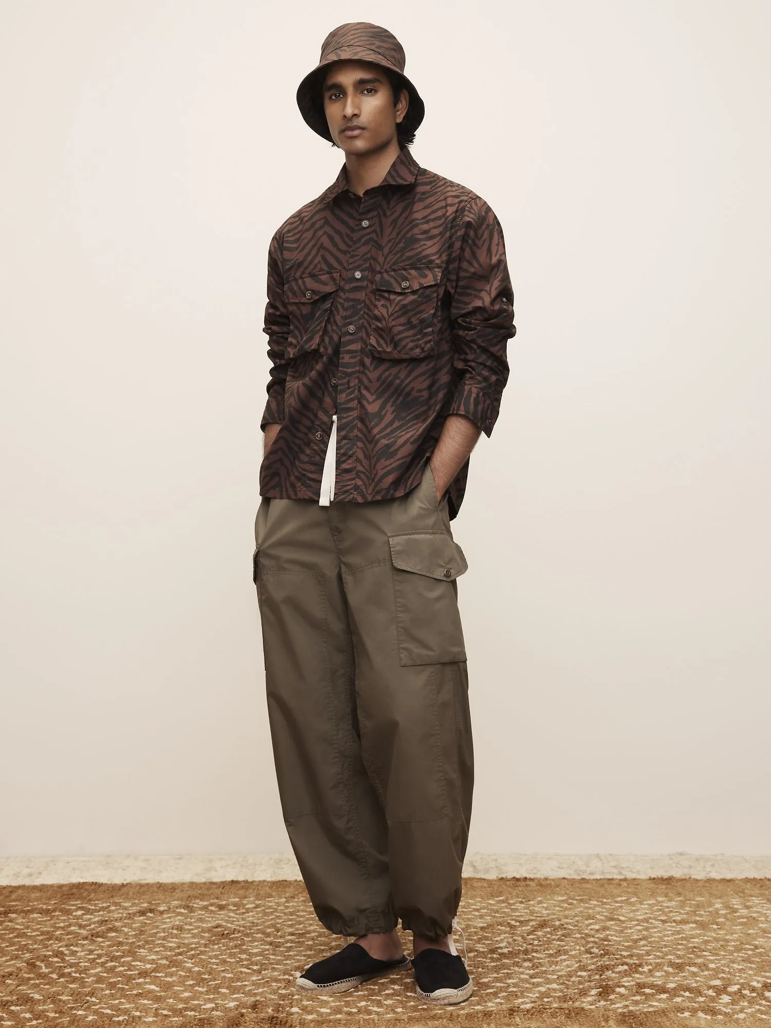 The White Lotus Relaxed Poplin Cargo Pants