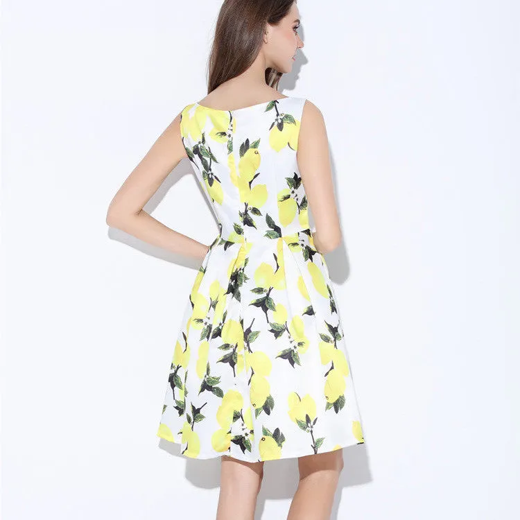 Tropical Print Dress