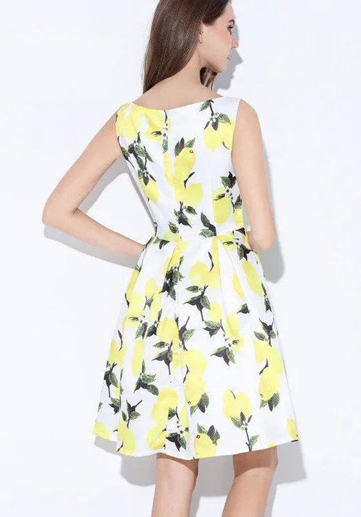 Tropical Print Dress