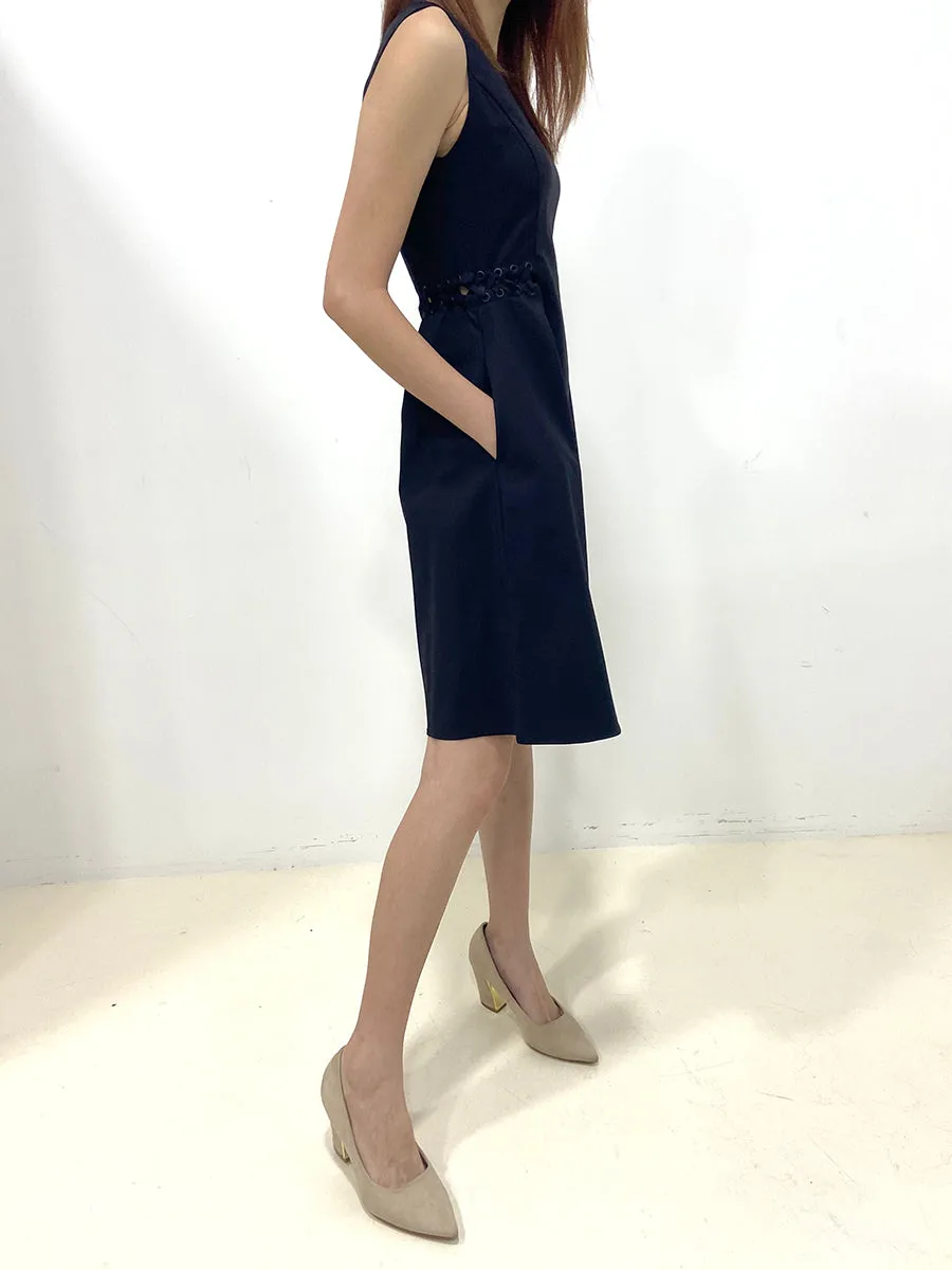 Weaved Lace Waist Dress (Non-returnable)