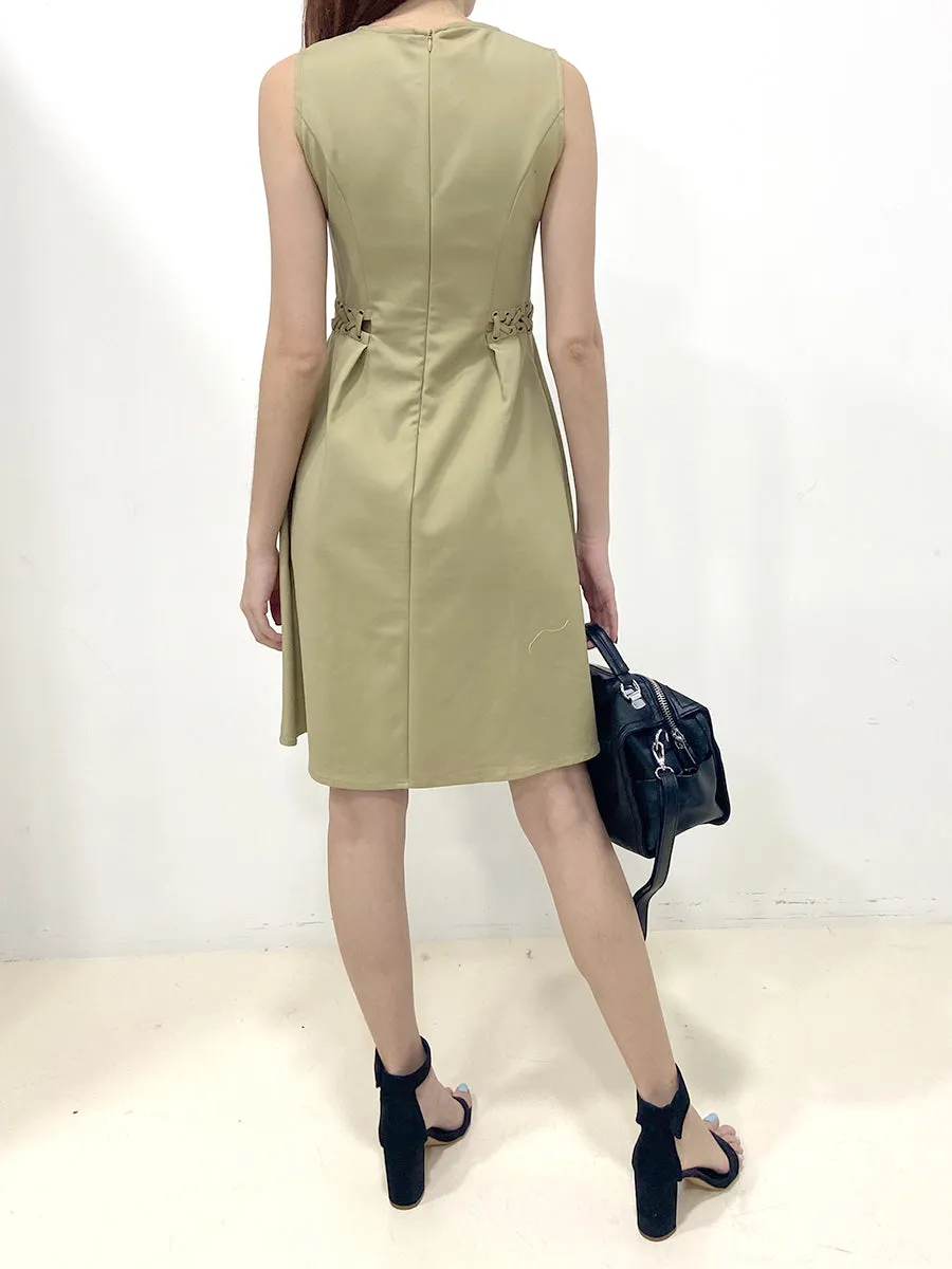 Weaved Lace Waist Dress (Non-returnable)