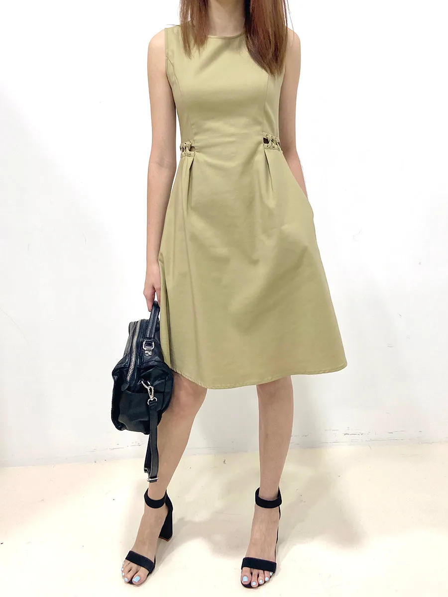 Weaved Lace Waist Dress (Non-returnable)